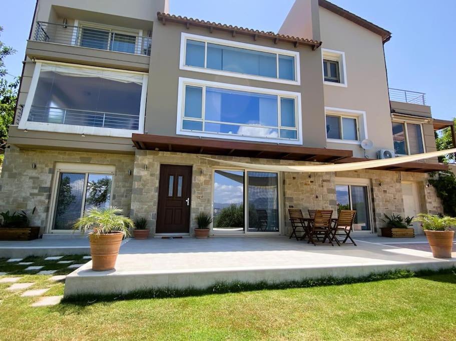 Mountain & Sea View Country Villa Near Heraklion Athanatoi Exterior foto